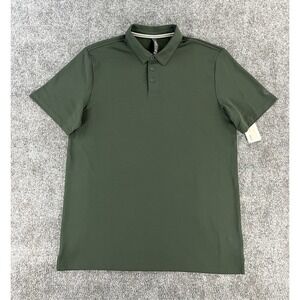 Vuori Gamepoint Polo Shirt Mens Medium Forest Green Athleisure Golf Casual - NWT